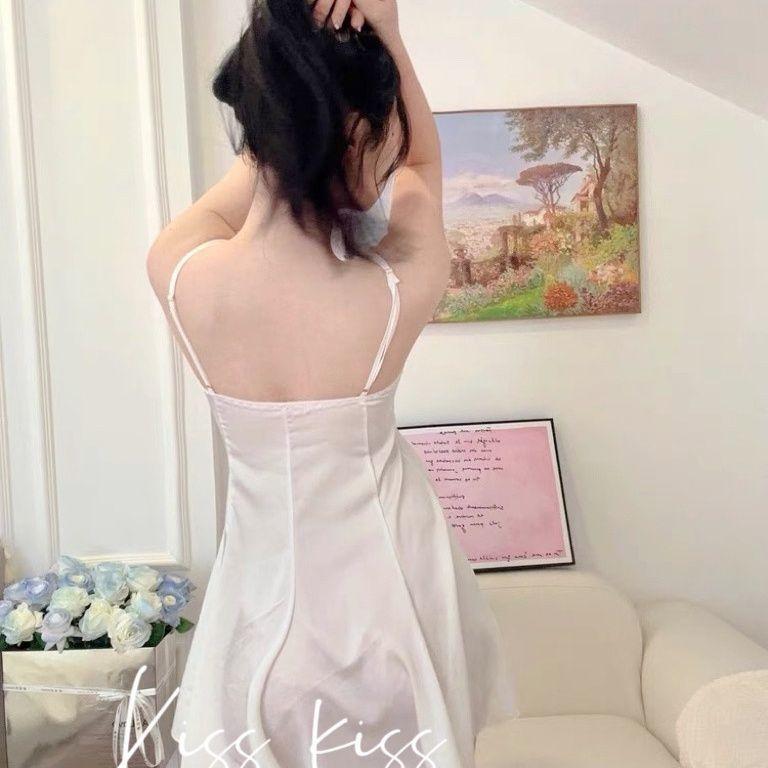 Nụ Hôn Làm Đẹp, Thanh Lịch Brandy, Gợi Cảm Và Thanh Lịch, Dây Đeo, Dễ Thương Và Gợi Cảm, Bó Sát, Ren, Lụa Lạnh, Đồ Mặc Nhà Váy Ngủ, Dành Cho Phụ Nữ, Năm 2025 7