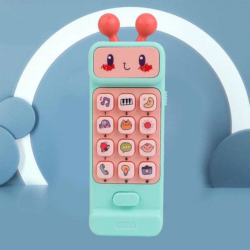 Simulation Mobile Phone Toy, Cute Cartoon Mini Phone with Music, Pretend Play Toy, Stocking Filler 6