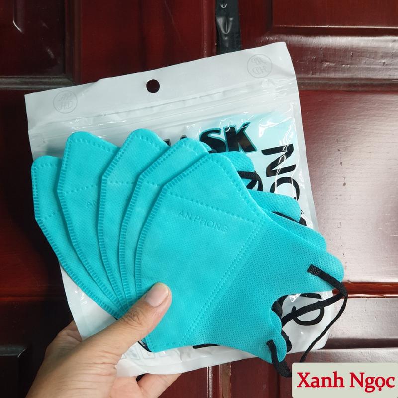 [Thùng 100 Cái] Khẩu Trang 5D An Phong 3 Lớp Kháng Khuẩn,Hàng Đạt Chuẩn Chống Nắng,Chống Bụi,Tia UV,Dây Đeo Co Giãn Tốt. Phụ Kiện Cao Su Voi Che Mặt Móc Khoá 7