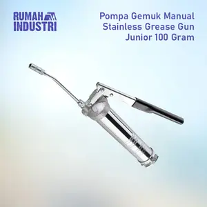 Pompa Gemuk Manual Stainless Grease Gun Junior 100 & 500 Gram Siap Pakai