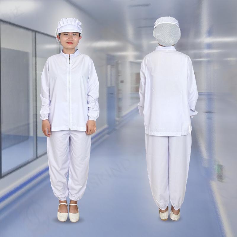 (KHÔNG KÈM NÓN) Đồng Phục Phòng Sạch, Phòng Lạnh Cho Công Nhân Thực Phẩm, Ngành Y Tế, Phòng Thí Nghiệm 3