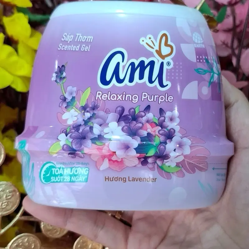 ️SÁP THƠM KHỬ MÙI AMI; Sáp thơm phòng Ami 200g khử mùi phòng ngủ nhà vệ sinh toilet ô tô với hương thơm chiết xuất từ thiên nhiên, giúp khử mùi và lưu hương lâu 7