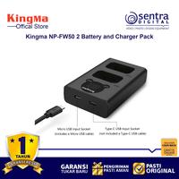 Gambar Kingma NP-FW50 for A6000 A6400 A7 II Paket 2 Battery 1 Dual Charger dari Sentra Digital Kota Surabaya 3 Tokopedia