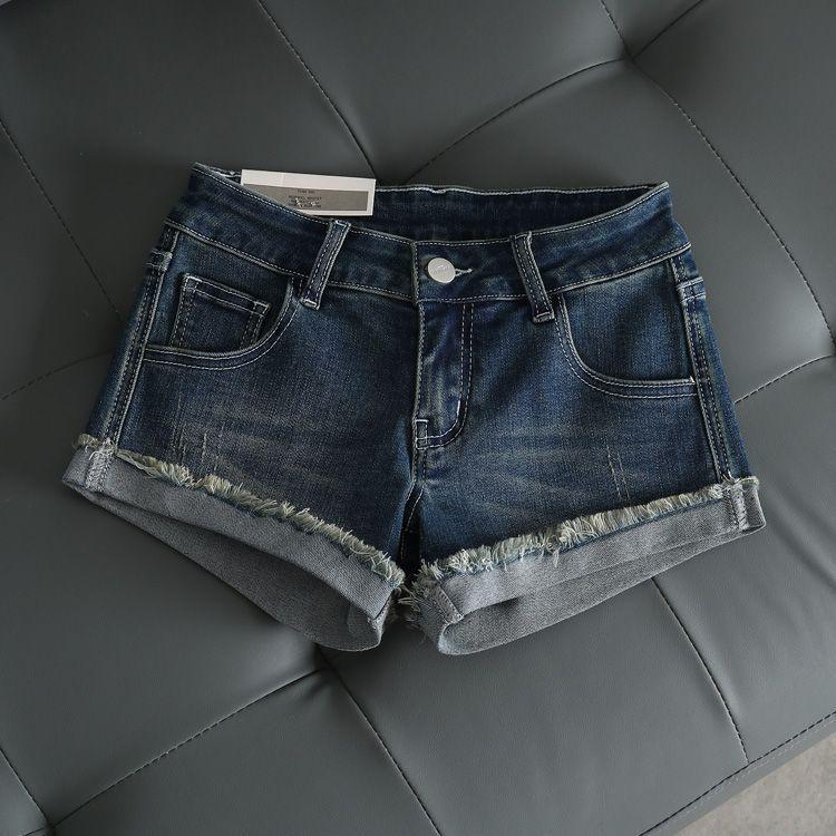 Product Introduction of Quần Short Denim Siêu Nhỏ Phong Cách Cổ Điển Mỹ Dành Cho Nữ, Mùa Hè, Phong Cách Instagram, Cạp Thấp, Quần Bó Co Giãn, Mỏng Và Cong, Quần Hot, Cô Gái Nóng Bỏng Pants Jean 3