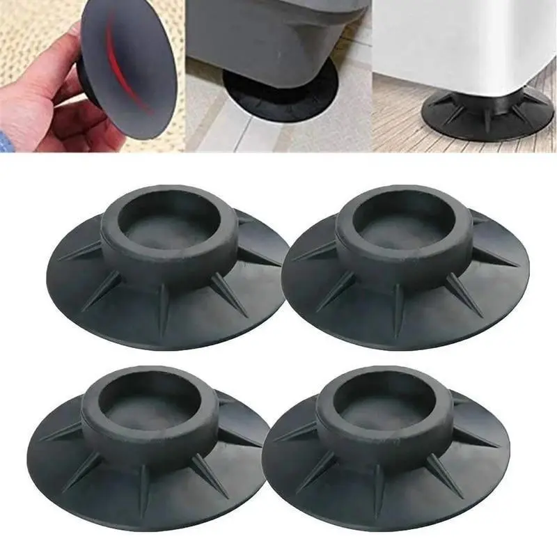 Anti-vibration Pad, 4 Counts Washing Machine & Refrigerator Noise Reduction Pad, Prevents Slipping, Household Appliance Parts & Accessories 4