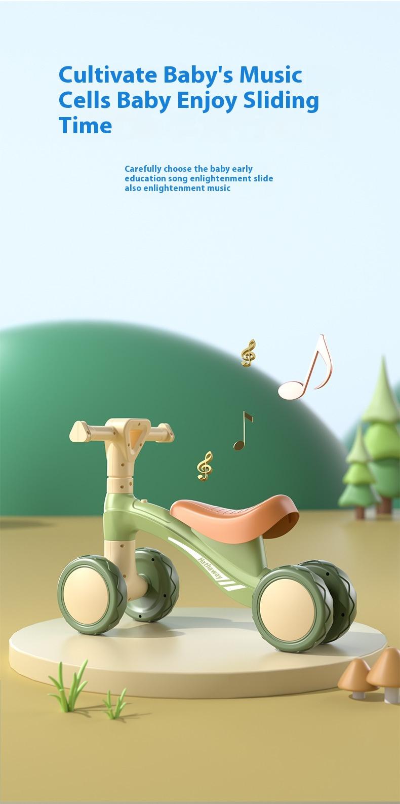 Product Introduction of Balance Bike (for Kids) 1-3-6 Years Old Boys and Girls Walker Four-Wheel Kids Balance Bike Anti-Flip Baby Yo Scooter Scooter Baby Toys toddler stroller 7