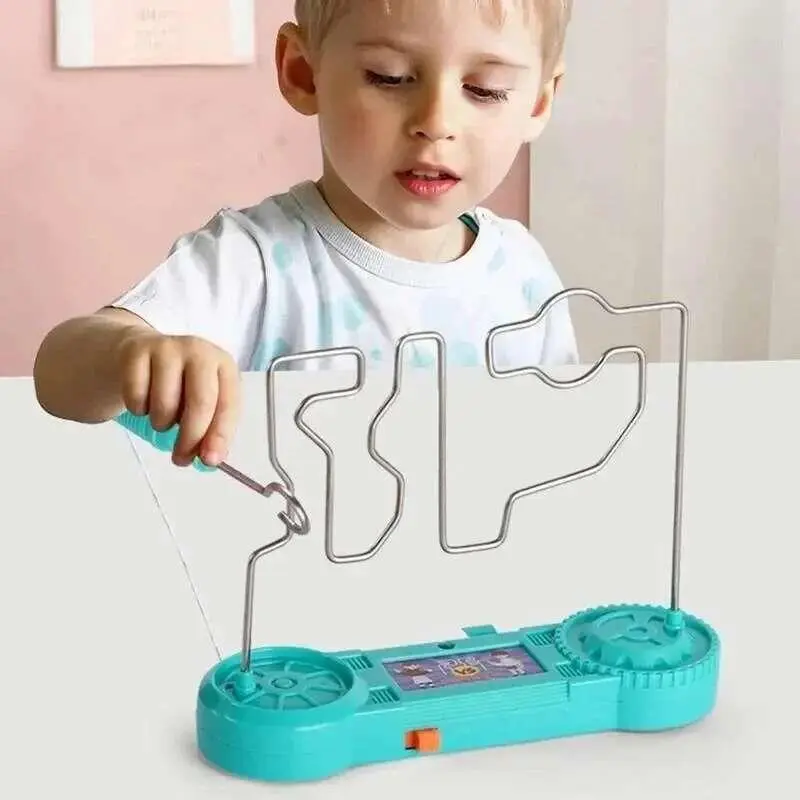 Kids Collison Shock Toy Education Electric Touch Maze Party Funny Game Science Experiment Toys for Children Gift