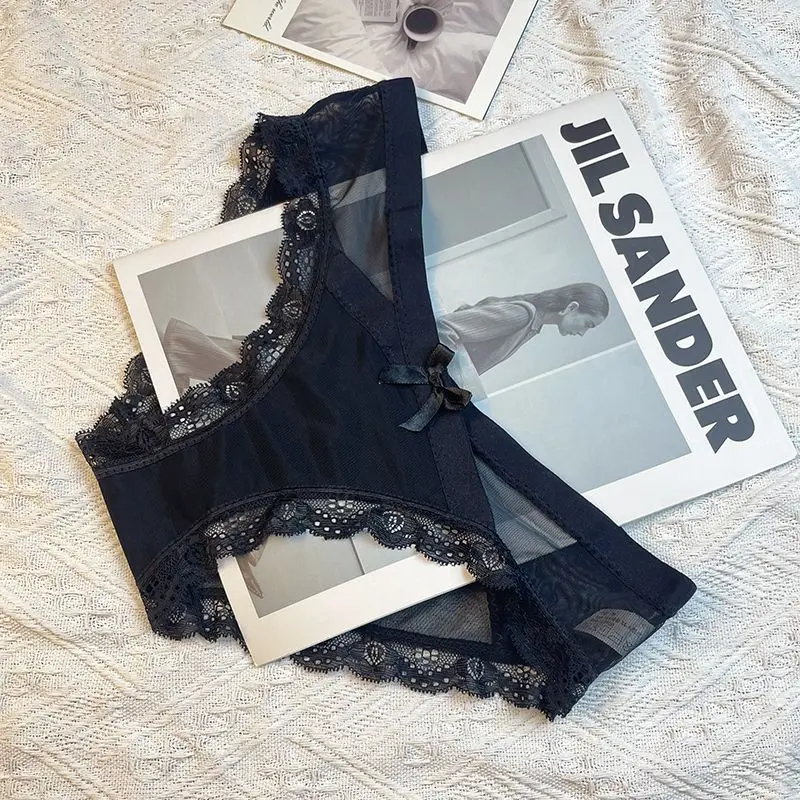 Summer New Lace Trim Panties | Women's Sexy Cross-Back Triangle Underwear with Cotton Gusset | Flirty & Sweet Daily Essentials for Teens (Trendy & Breathable, Perfect for Everyday Comfort)