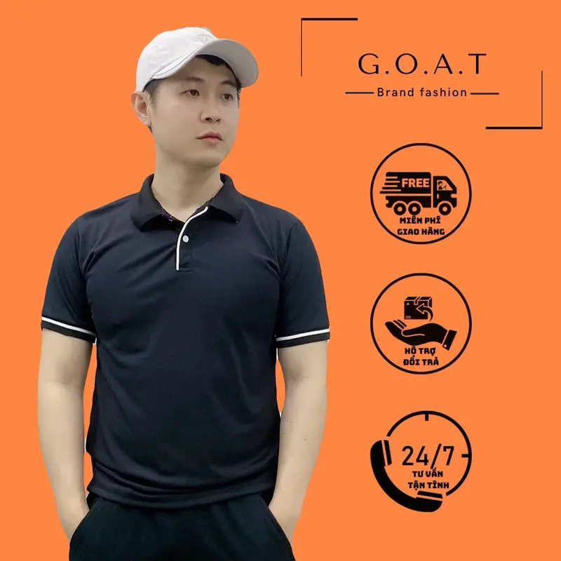 Áo Polo cộc tay Nam cao cấp vải cotton cá sấu thoáng mát, thấm hút mồ hôi (PoloGOATor) áo thun, áo cộc tay có cổ bẻ. Ngắn Tay Menswear Shirt 0