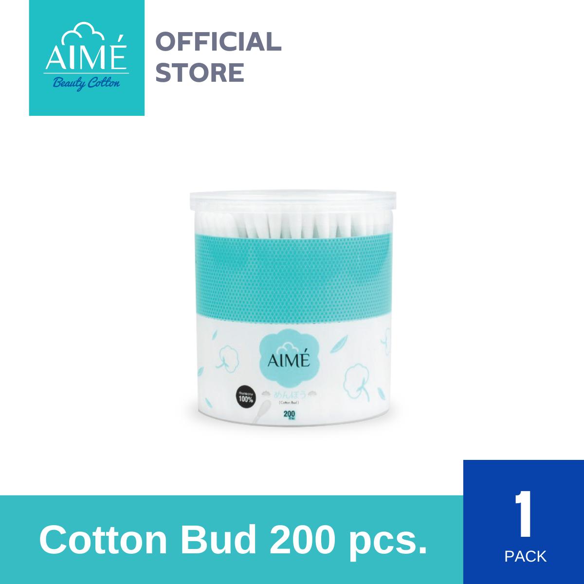 AIME Cotton Bud 200sticks 1 กระปุก (200ก้าน/กระปุก) Cosmetics เครื่องสำอาง