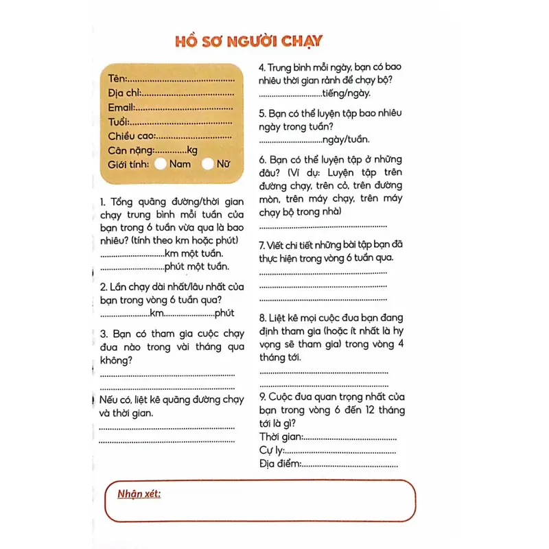 Sách - Note Book Nhật Ký Chạy Bộ 365 Ngày - PD - Newshop 1