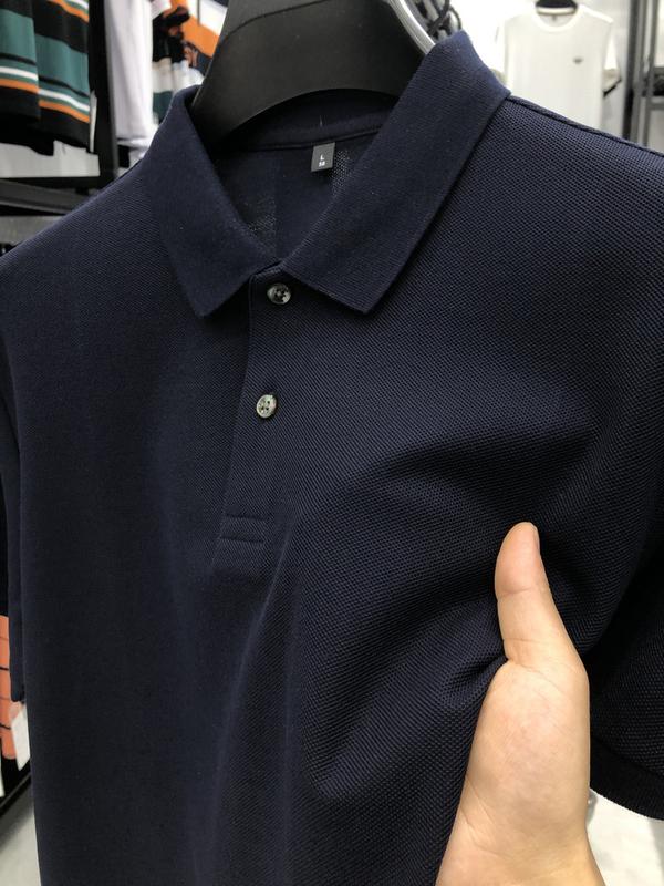 Product Introduction of Boxy cropped polo shirts plaid summer high-end men's polo shirt short sleeve cotton polo collar casual high-grade shirt top men's T-shirt Tropical Human 7