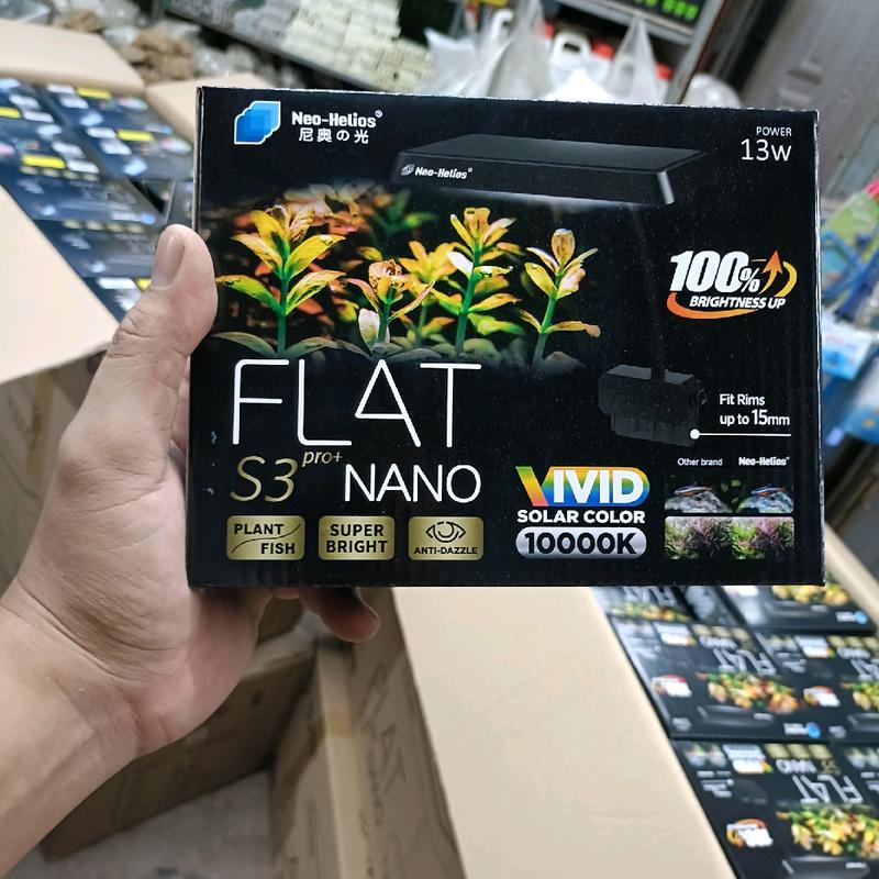 NEO HELINOS FLAT NANO S3 PRO 13W PHIÊN BẢN MỚI NHẤT ĐÈN S3 ĐÈN ĐỎ CÁ KHÔNG ĐỎ NƯỚC ĐÈN NANO S3 ĐÈN FLAT