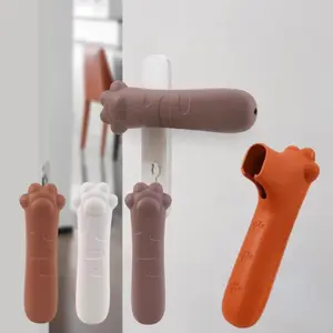 Sarung Pelindung Gagang Pintu/Sarung Bantal Anti Tabrakan Cakar Kucing Silikon/Pelindung Pelindung Dinding Rumah Anti Tabrakan