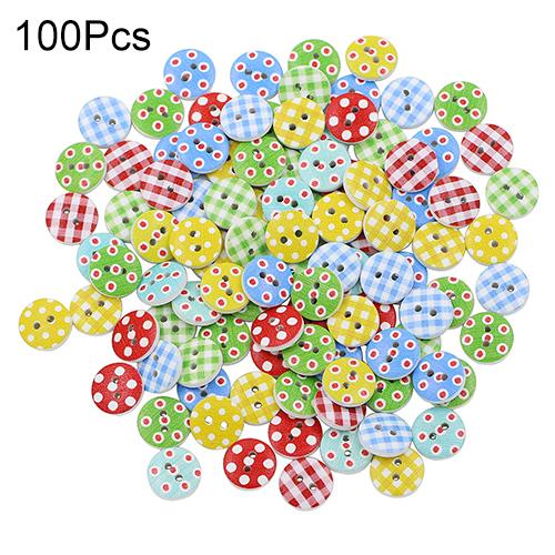 suhaseail 100Pcs Checker Dots Mixed Round Shape Buttons DIY Craft ...