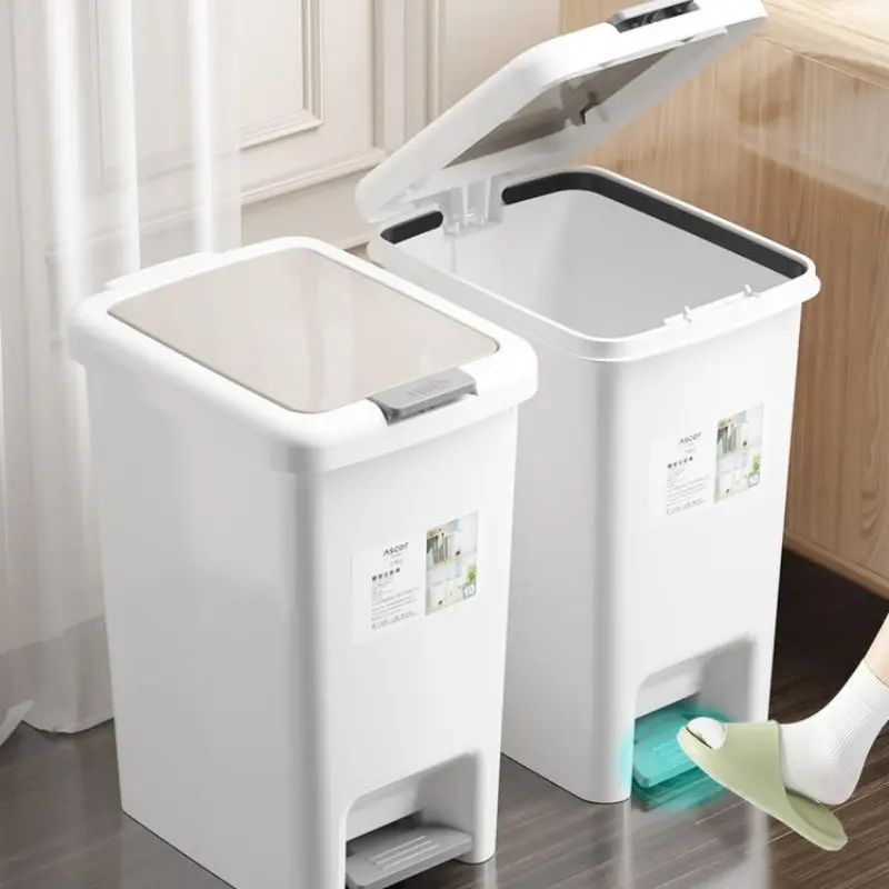 Thùng Rác Đạp Chữ Nhật 8L-10L-15L-20L Dùng Cho Văn Phòng, Gia ĐÌnh, Kháng Khuẩn Khử Mùi, Ngăn Mùi Hôi 4