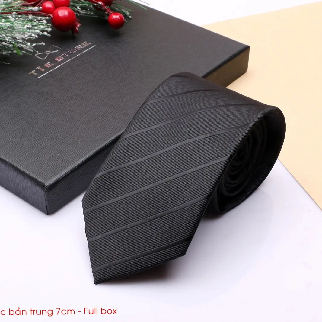 Cà Vạt Nam Bản Trung 7Cm - Cavat Hàn Quốc Cao Cấp