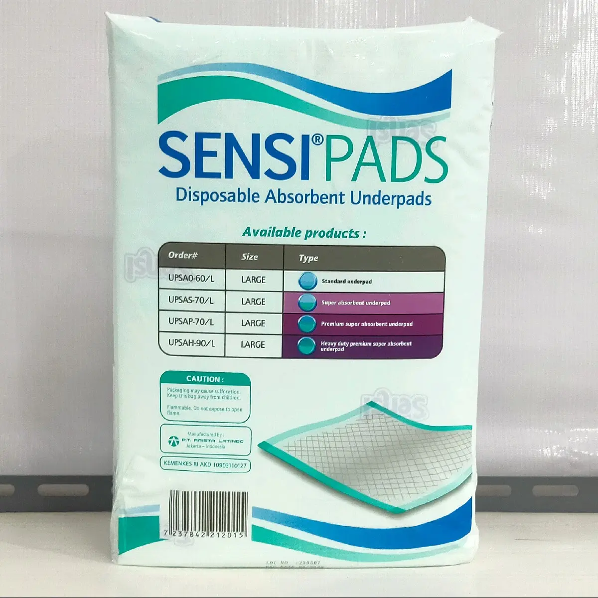 Sensi pads disposable absorbent underpads  10 underpads 60cm x 90cm large
