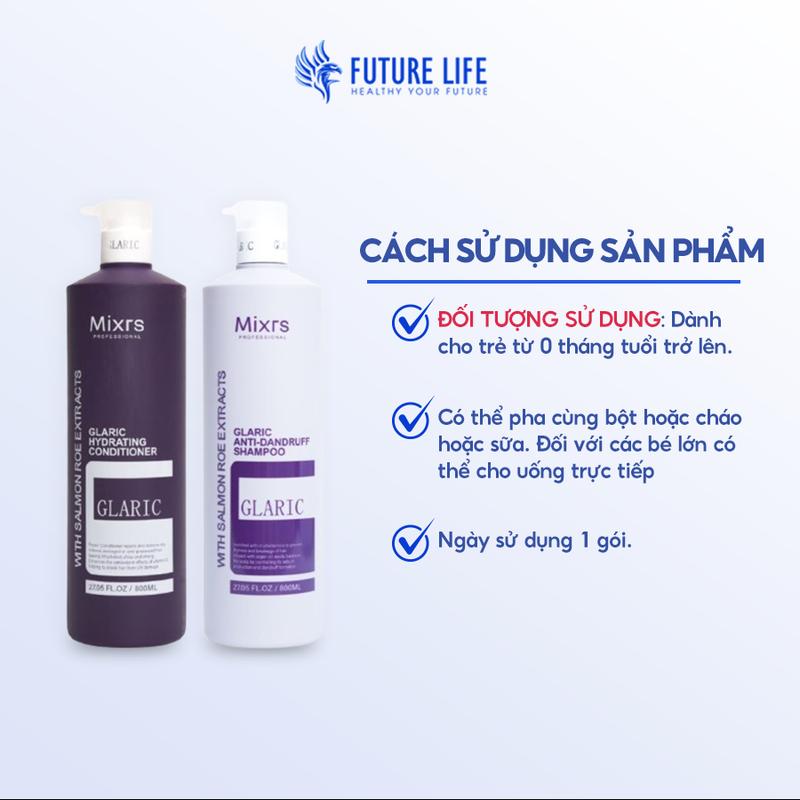 Cặp dầu gội và dầu xả Mixrs Glaric 800ML 6