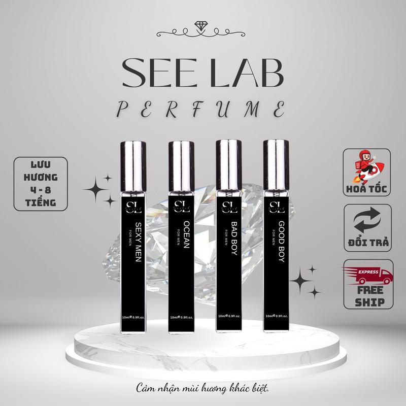 Nước hoa nam Seelab dạng xịt 10ml - Thanh mát Quyến rũ Lôi cuốn Mua 2c Tặng 1c BODY MIST 10ml ngẫu nhiên Perfume Cosmetic Mỹ Phẩm