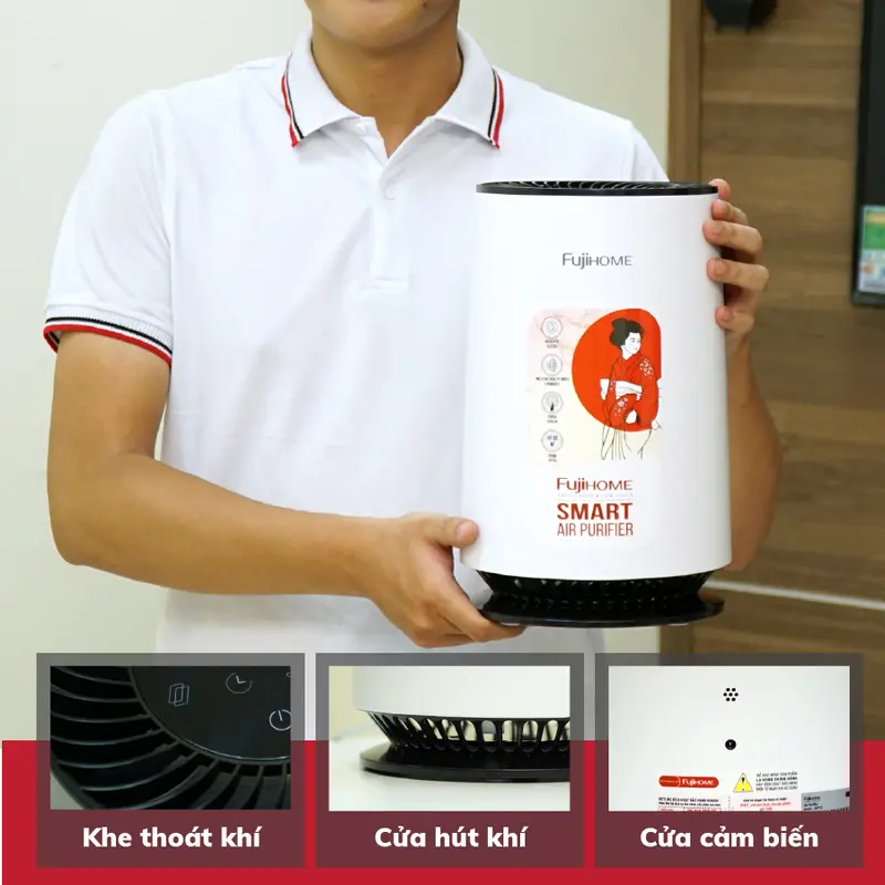 MÁY LỌC KHÔNG KHÍ HEPA FUJIHOME AP12 - Bảo vệ sức khỏe gia đình, lọc hạt bụi mịn - BH 12 Tháng, Làm Sạch 6