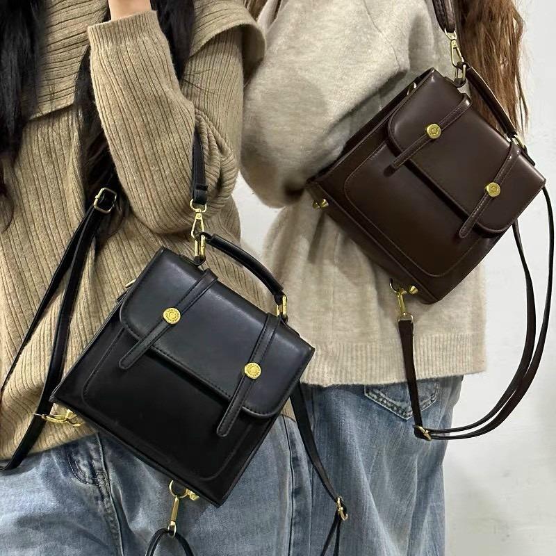 Túi Xách Nữ, Túi Đeo Balo Dáng Hộp  Bag  Da   Đeo Vai - T89