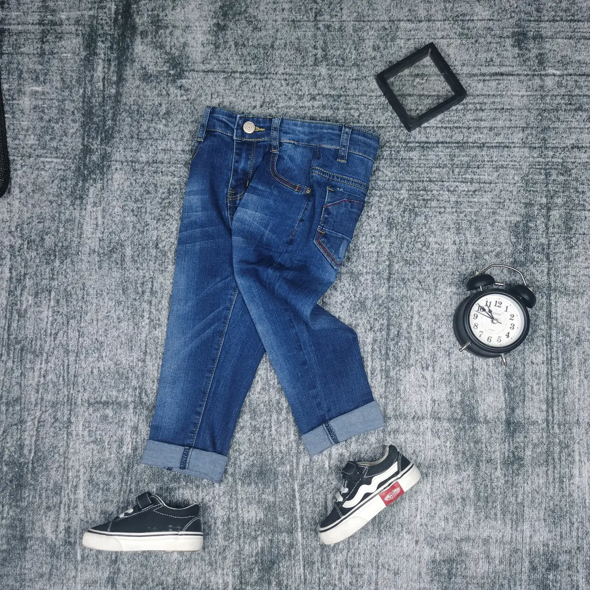 Quần Jean Trẻ Em, Vải Denim Chất Lượng Cao, Cotton Nguyên Chất, Thời Trang Phong Cách Mới, Thoải Mái Và Thoáng Khí, Mềm Mại