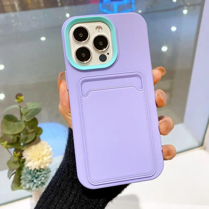 2 in 1 Phone Case with Card Slot, Anti-fall Phone Case, Anti-sweat & Anti-fingerprint Phone Cases for iPhone 11 12 13 14 15 16 Pro Max, Electronics Accessories, Safety 5