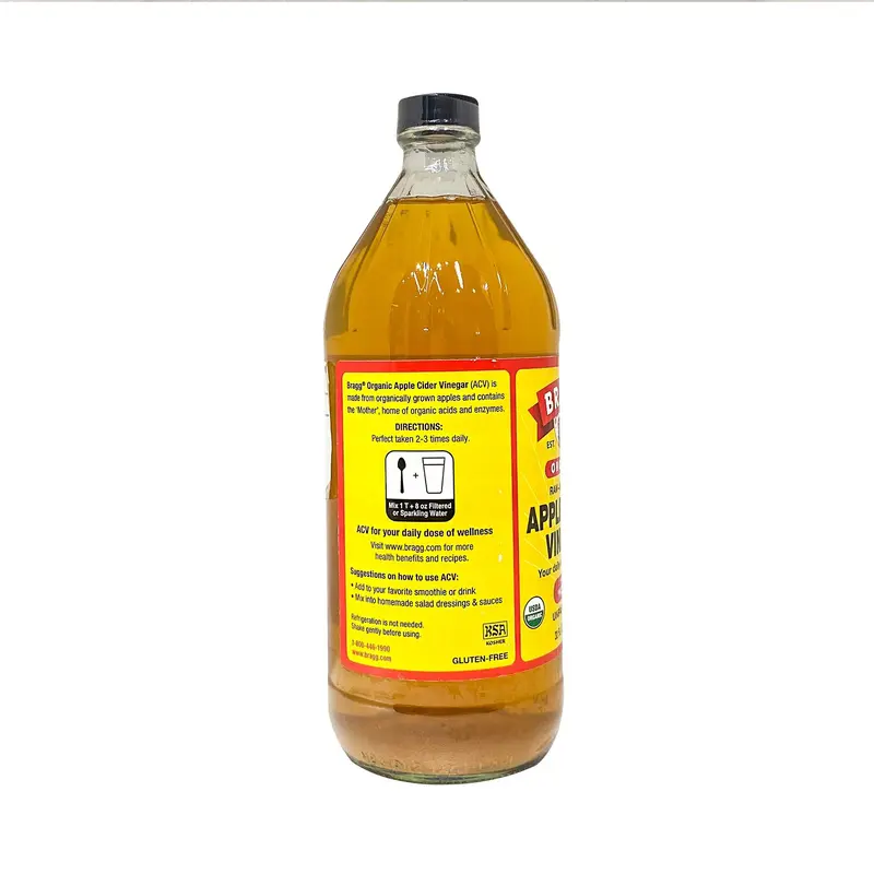 Giấm Táo Hữu Cơ Bragg 946ml USA Chua - Đặc biệt từ Mỹ apple  cider 3