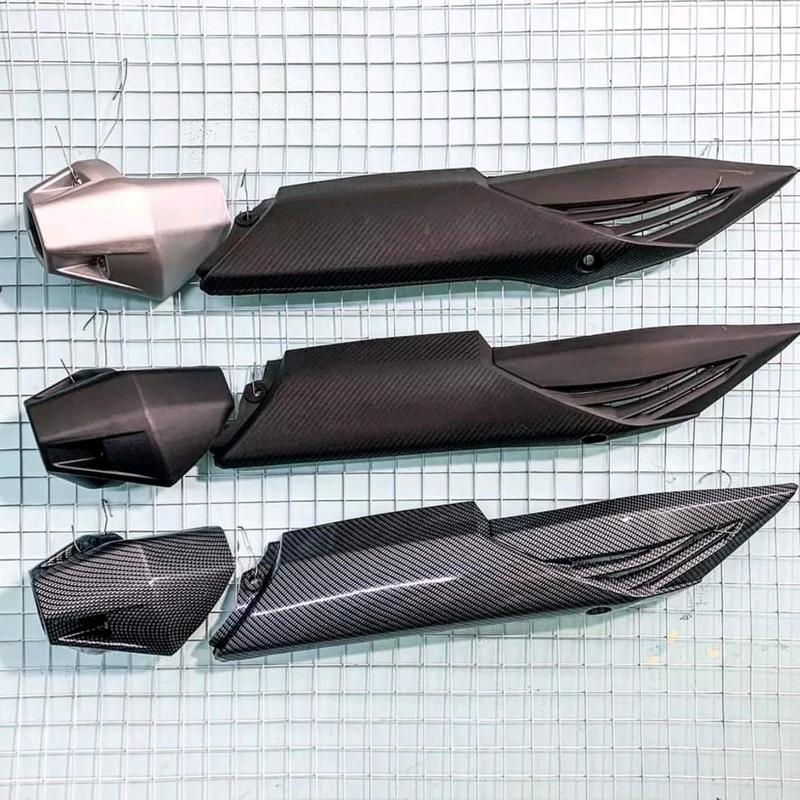 Full bộ ốp bô gắn Winner V1 đen nhám, sơn cacbon. Phụ Kiện Phụ Tùng