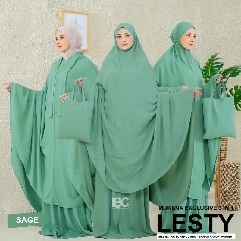 MUKENA EXTRA JUMBO 3 IN 1  LESTY 2