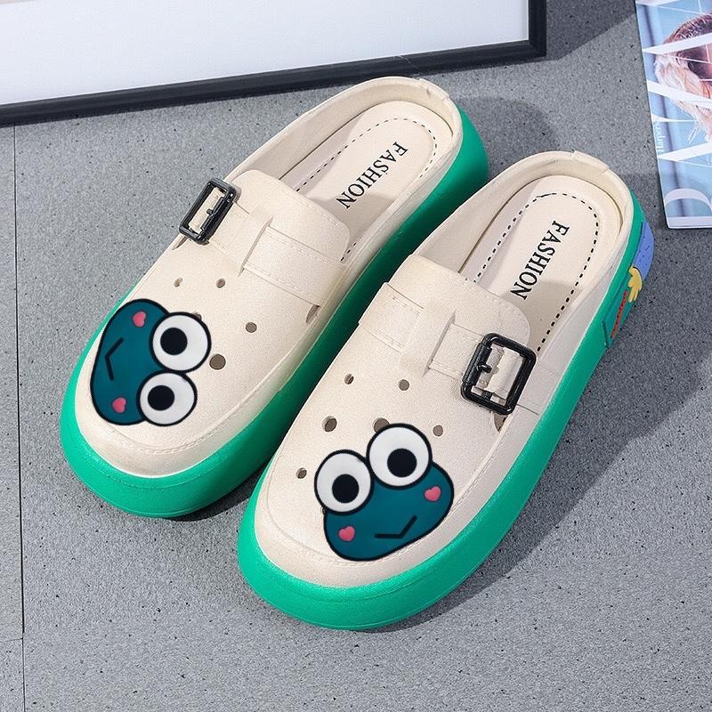 039-Giày Lỗ Bao Đầu nữ 2025 đế dày mùa hè 2 màu DéP Shoes 6