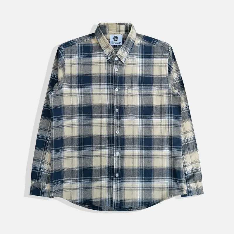 Kemeja Flanel Pria WOODCUTTER Light Clifford Flannel Shirt Lengan Panjang 1