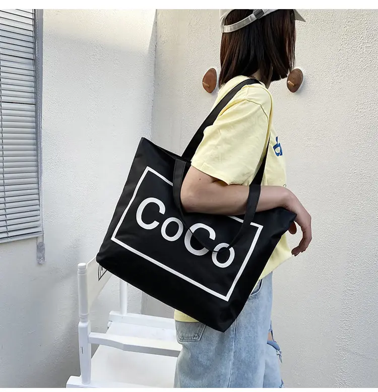 [ADORN] Túi tote vải canvas đeo vai phong cách Hàn Quốc TT01