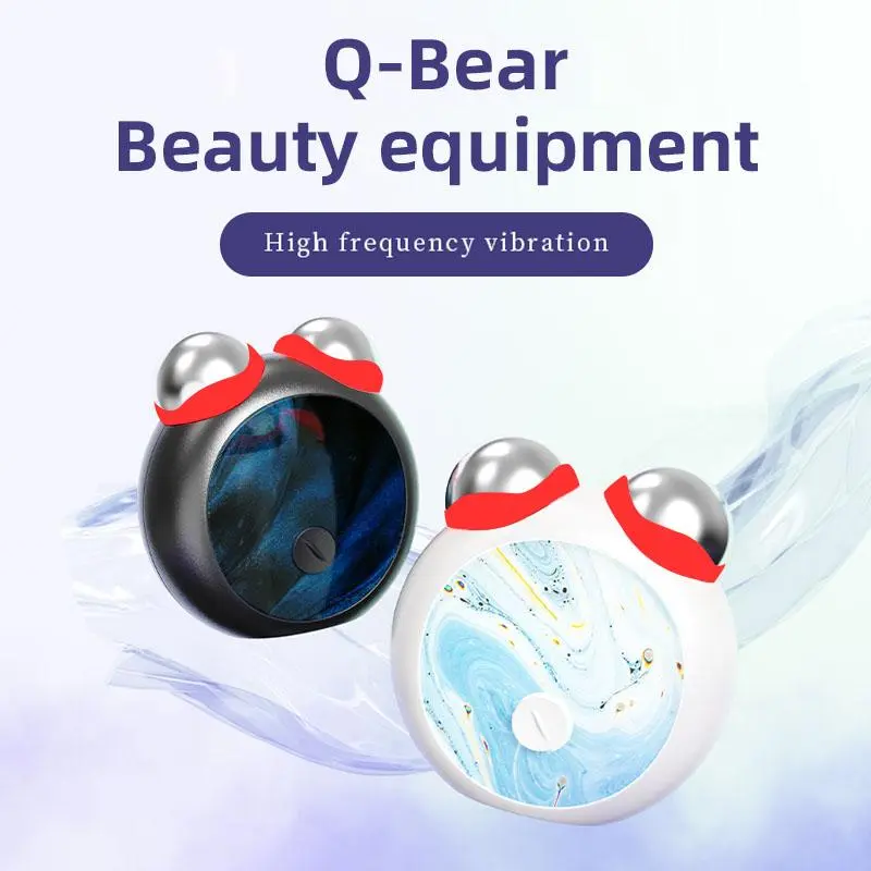 Portable Facial Massage Tool, Mini Bear Design Facial Contour Shaping Instrument, Gentle Wave Design Facial Massage Instrument for Women 4