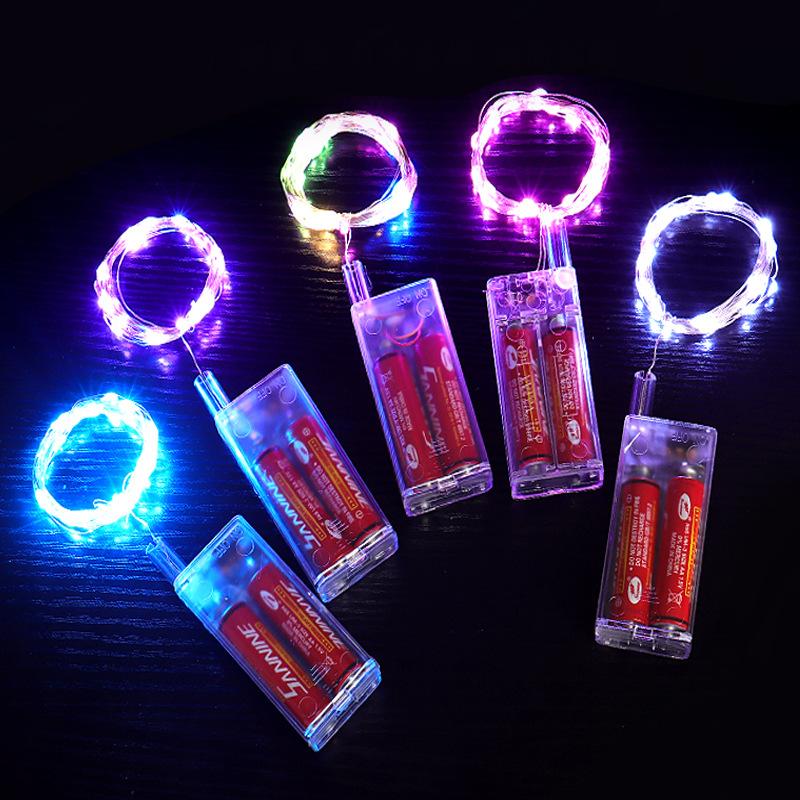 Đèn Led Dây Trang Trí Phòng Ngủ 3 Mét Dùng Pin AA Dây Led Fairylight Đom Đóm Nhấp Nháy