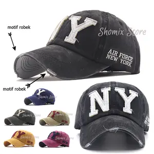 DAVE Topi Baseball Vintage Distro Hat Cap Casual Sport Pria Wanita Dewasa Keren