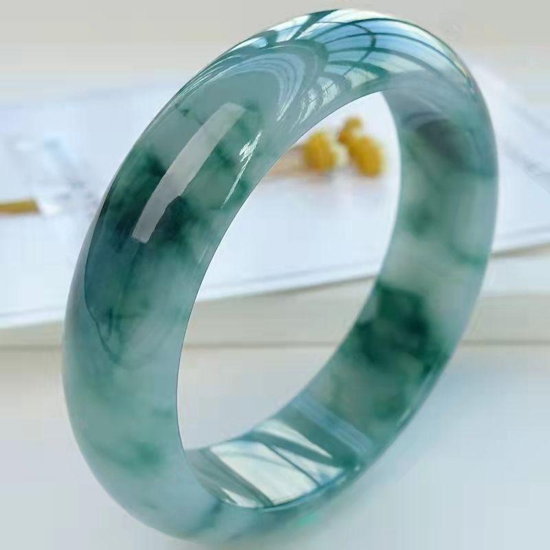 Product Introduction of Vòng Tay Ngọc Bích Myanmar, Chất Liệu Ngọc Bích Tự Nhiên Nguyên Chất, Loại Sáp Băng Cao, Hoa Lan Nổi Loại Màu Xanh Lá Cây, Nhẫn Lốp Trong Suốt, Vòng Tay Ngọc Bích Nữ, Hàng Mới Về 2025 4