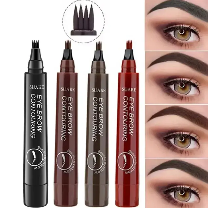 Non-smudge Micro-sculpting Eyebrow Pencil Waterproof Liquid Eyebrow Pencil Makeup Long-lasting Cosmetics Eyebrow Pencil