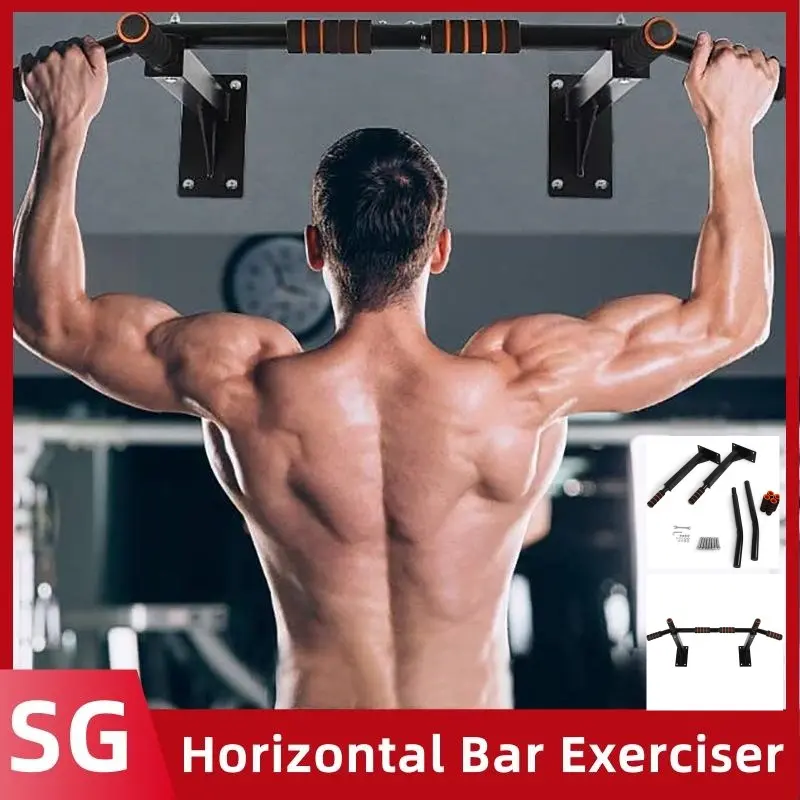 XiaoZhou-Wall Mount Pull Up Bar Support to 200kg | Heavy Duty Pull Up Bar with Six Grip Positions