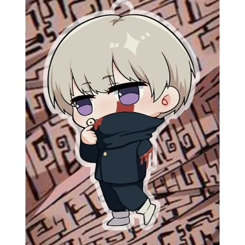 Móc khóa Gojo Satoru cụt nửa người Gojo 1/2 , Geto Suguru cắt đôi đầu Anime Jujutsu kaisen hot trend mới nhất 8