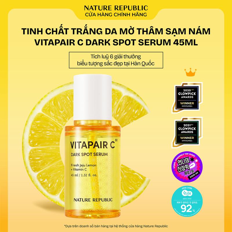b1 TINH CHẤT TRẮNG DA MỜ THÂM SẠM NÁM VITAPAIR C DARK SPOT SERUM 45ML