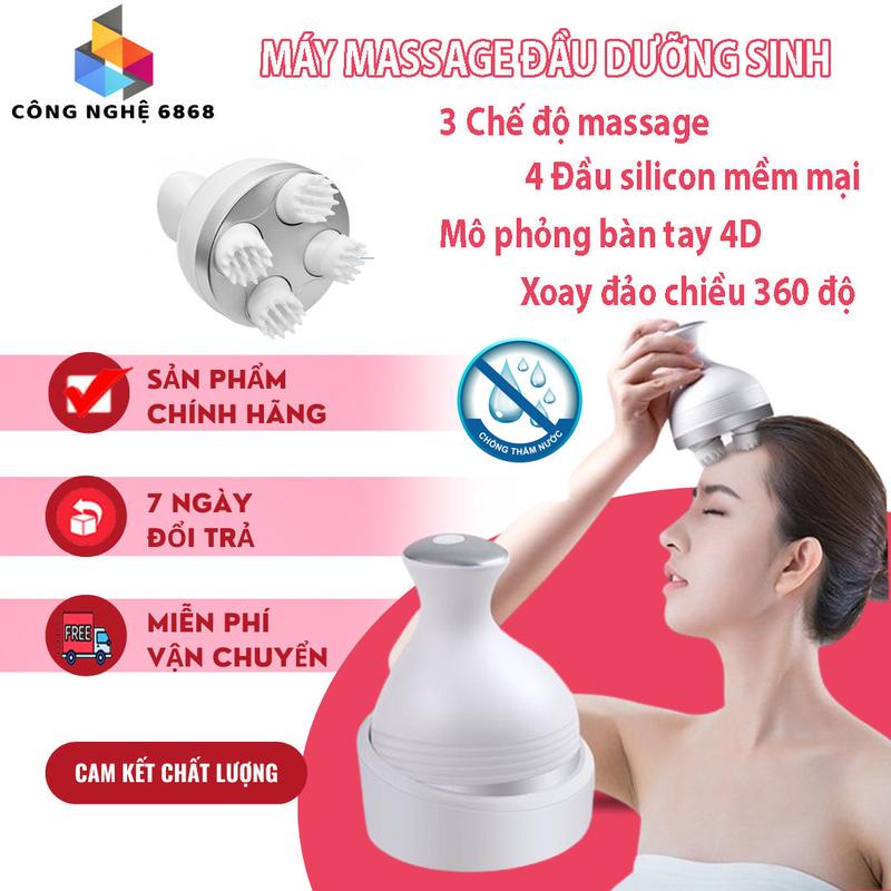 Máy massage cầm tay, Máy mát xa đầu cổ vai gáy, 3 chế độ massage