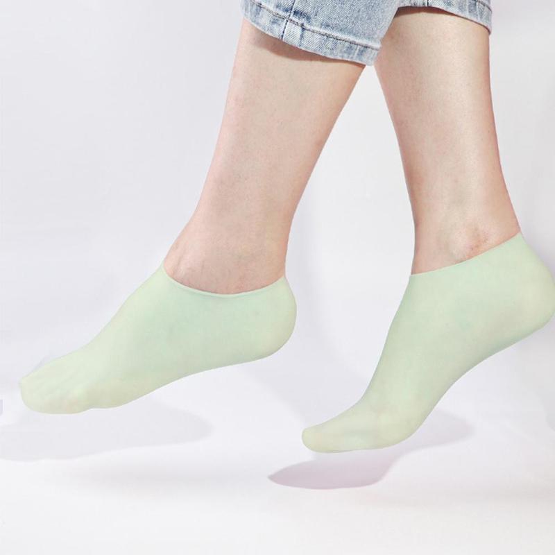 Product Introduction of Silicone Protective Moisturizing Foot Cover Socks Exfoliating, Tender, Anti Crack Socks Foot Skin Care Elastic Socks 25