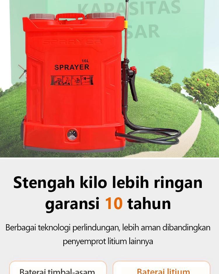 Zextramax Shop Sprayer Elektrik 16/18Liter Knapsack SNl Alat Semprot Tanaman Pertanian Zextramax Shop Sprayer Elektrik 16/18Liter Knapsack SNl Alat Semprot Tanaman Pertanian
