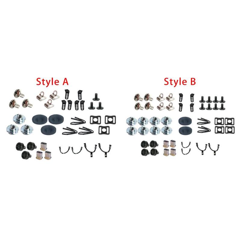 Hockey Helmet Repair Kit – 49-Piece Fastener Set With Stainless Steel Screws, Nuts, R-Clips & Rubber Washers For Visor And Faceguard
