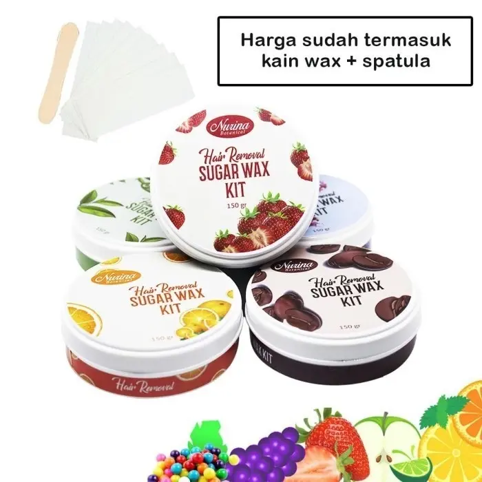 Sugar Wax Waxing Kit Mencabut Menghilangkan Bulu Rambut Ketiak Tangan Kaki RANDOM Anggur Gula 1