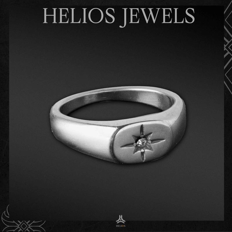 Nhẫn thời trang nam nữ Helios Minimal Star
