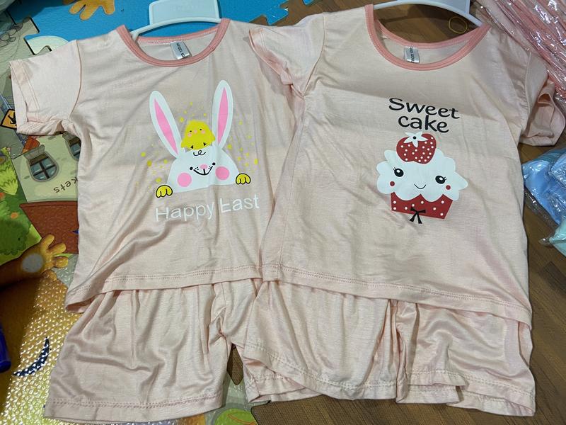 Sale set 2 bộ cộc tay thun lạnh cho bé gái 14-18kg