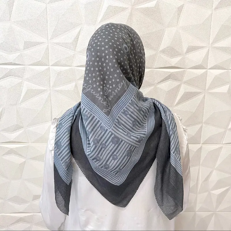HIJAB SEGIEMPAT MOTIF JP SERIES CICI BEST SELLER 2023/KERUDUNG KATUN SUBLIME 2
